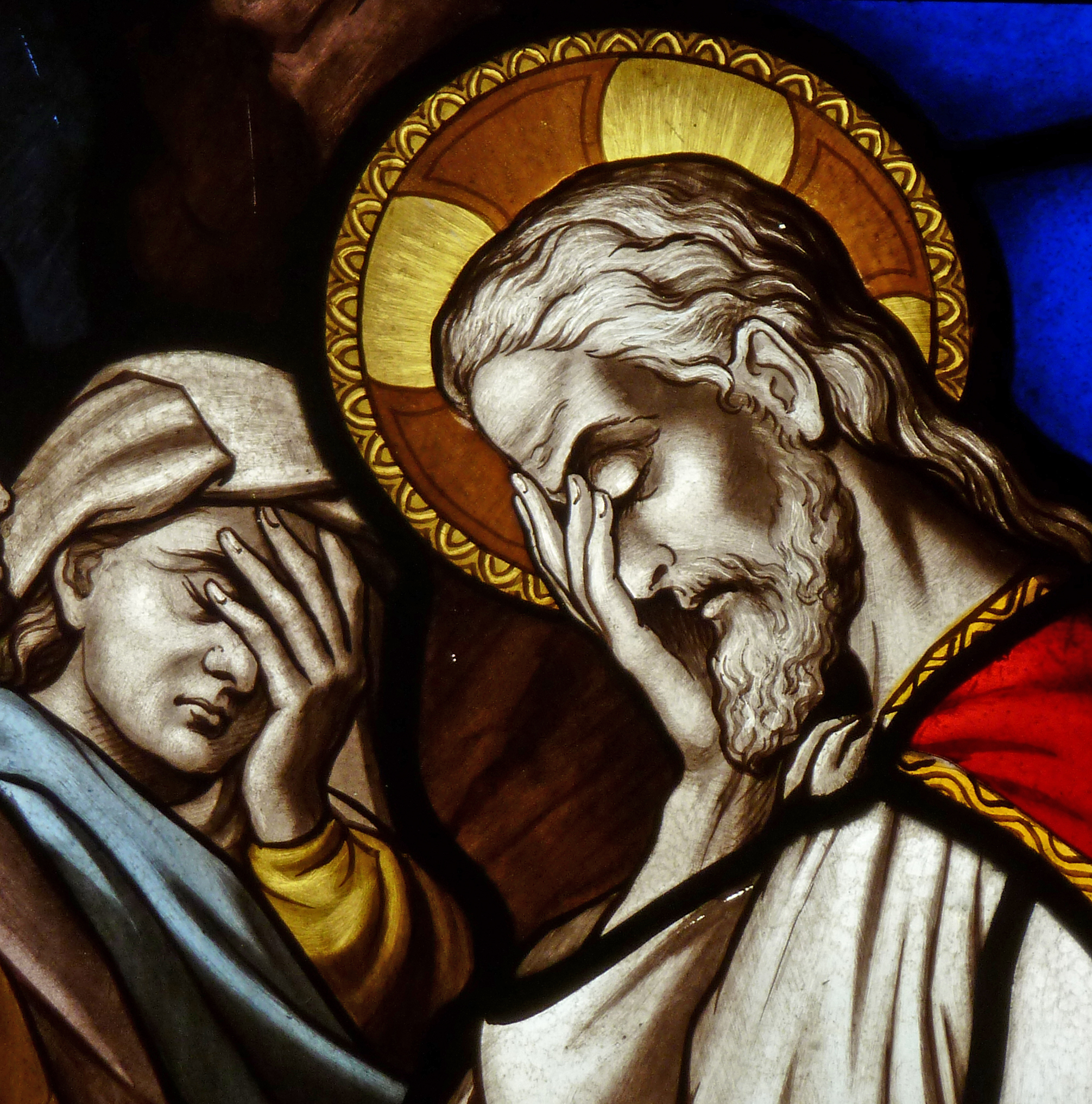 Facepalms? Stained Glass Windows at All Saints Church (Ripley, North Yorkshire)